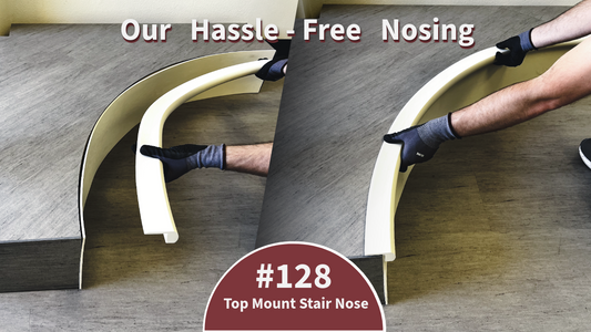 Your Easy Install Bullnose Solution: Top Mount Stair Nose