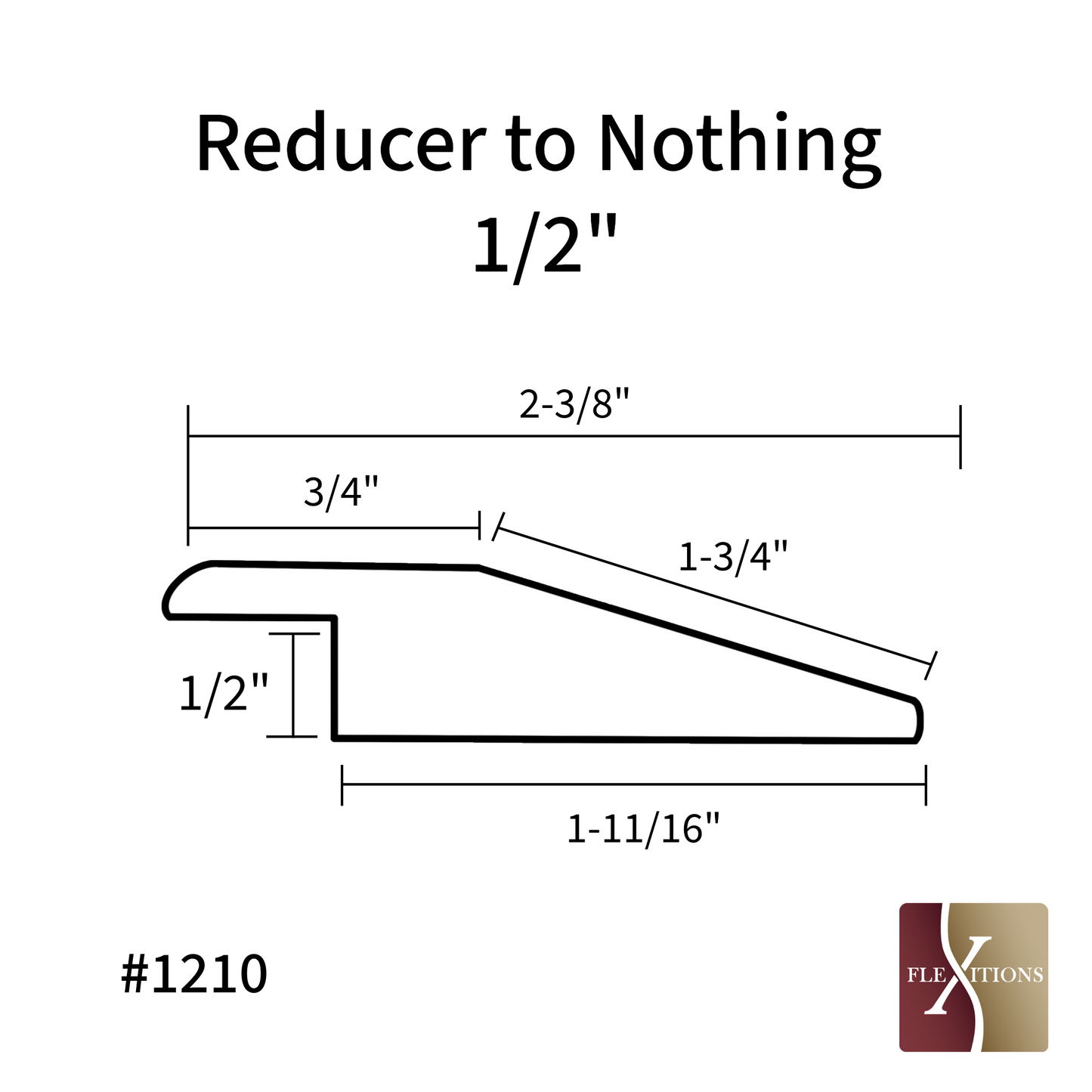 #1210 | Commercial 1/2" Reducer to Nothing