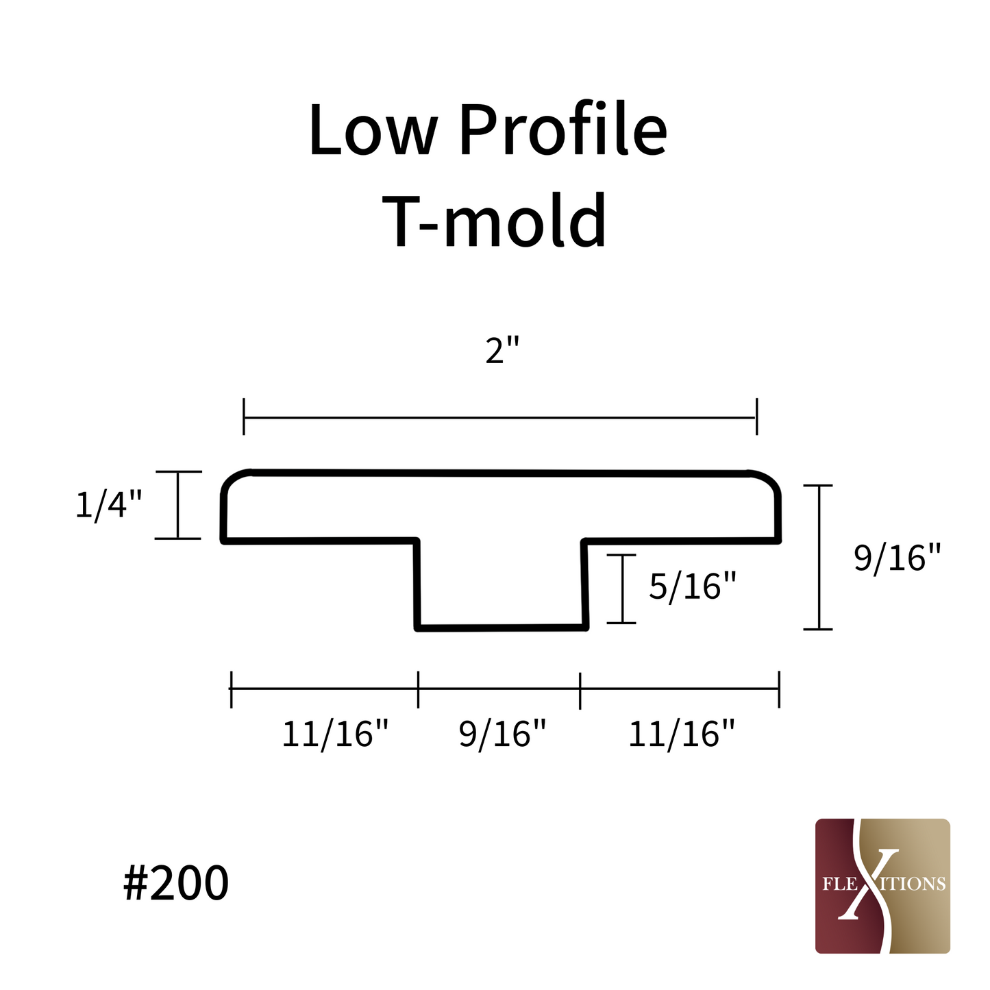 #200QS | Quick Ship T-Molding Low Profile 84"