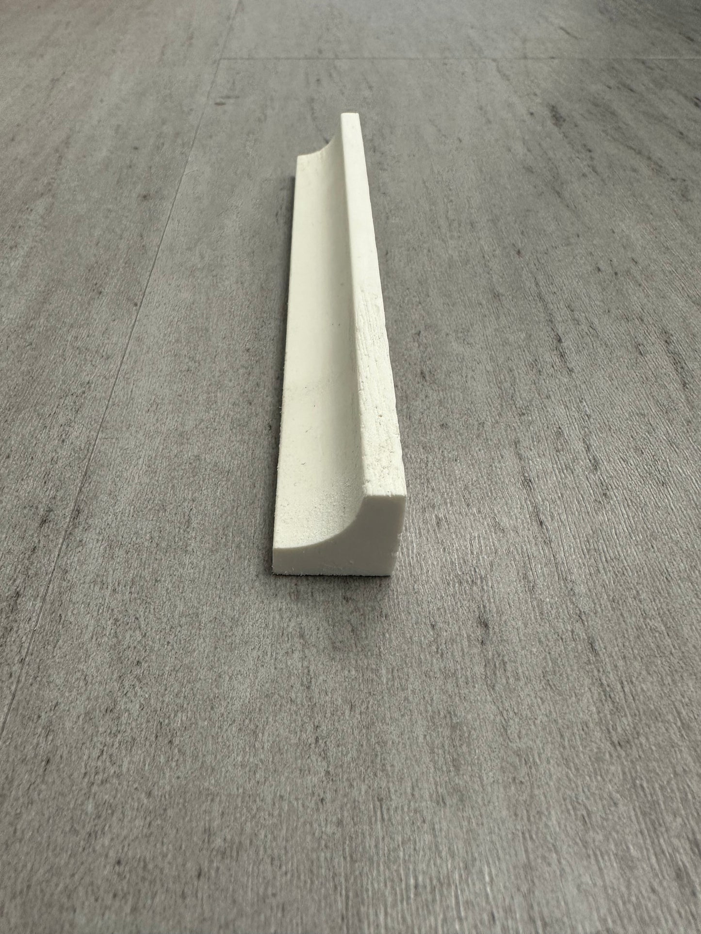 Stainable and flexible, cove base strip or trim, for your vinyl and laminate floors.