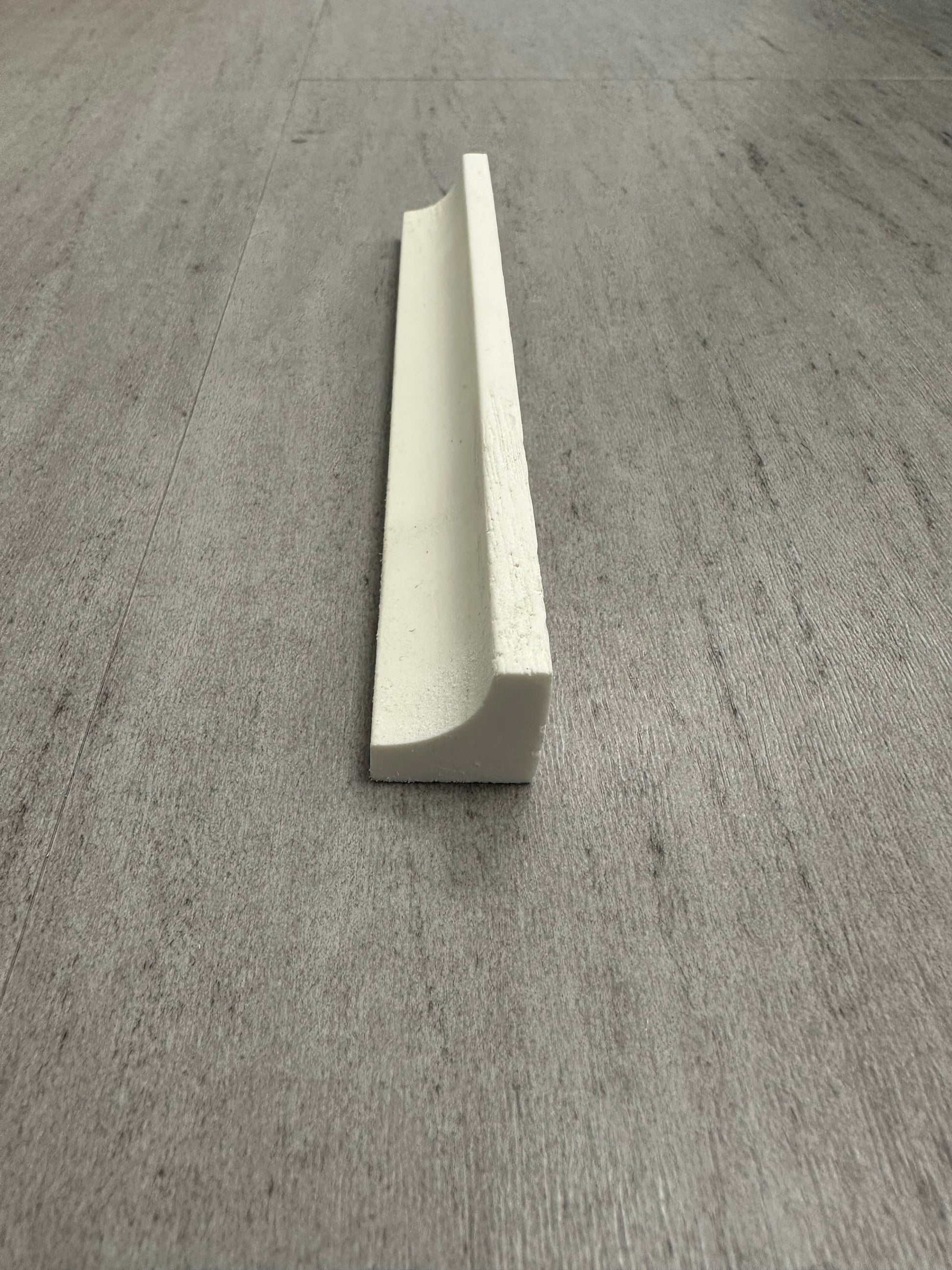 Stainable and flexible, cove base strip or trim, for your vinyl and laminate floors.