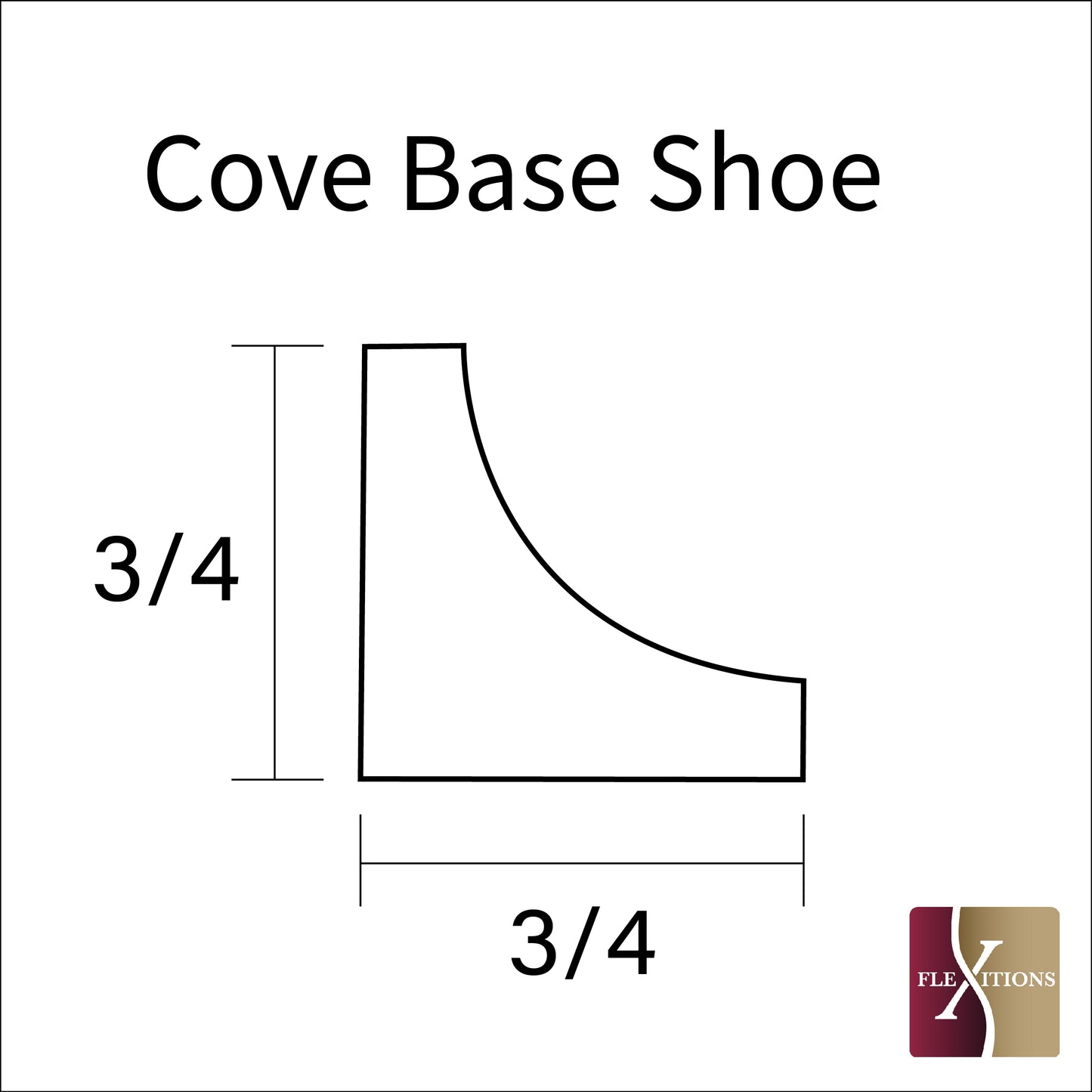 Stainable and flexible, cove base strip or trim, for your vinyl and laminate floors.