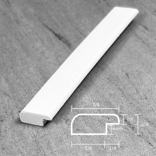 Stainable and flexible, 4mm bullnose stair trim, for your vinyl and laminate floors.