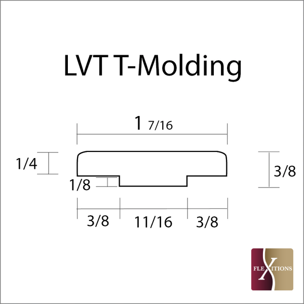 Stainable and flexible, 3/8" strip or trim, for your vinyl and laminate floors.