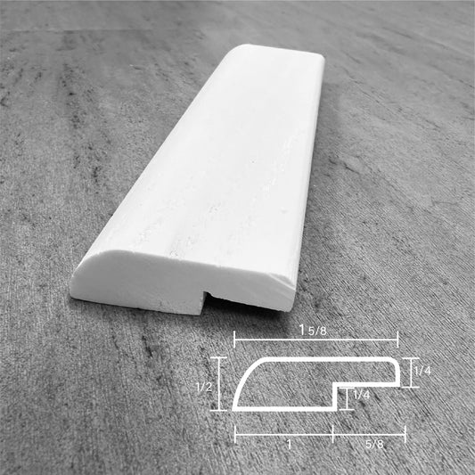 Stainable and flexible, 1/4" strip or trim, for your vinyl and laminate floors.