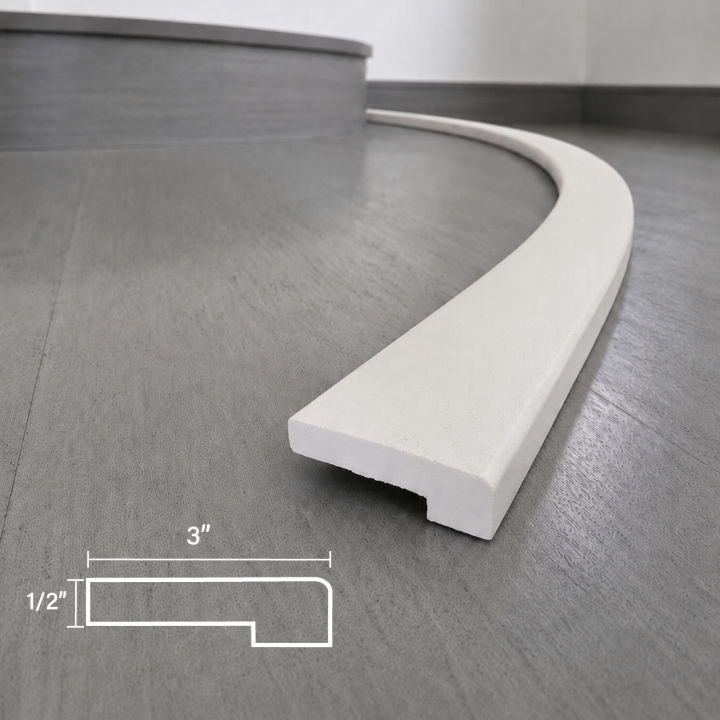 #105-7 | Flexitions Nariz de escalera de montaje empotrado de 1/2" 84"
