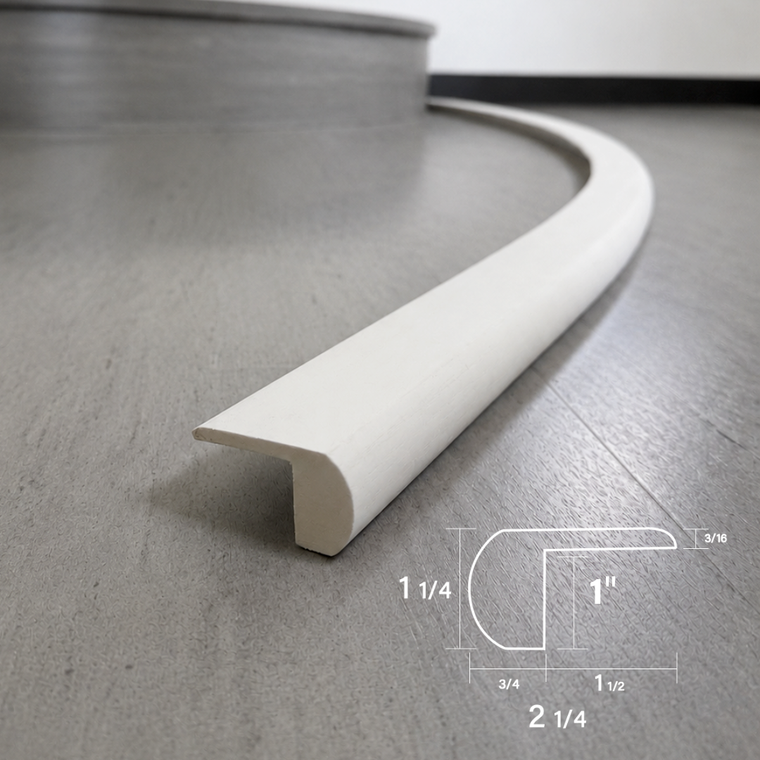 1" Top Mount Stair Nose (Rounded Bullnose) – #128