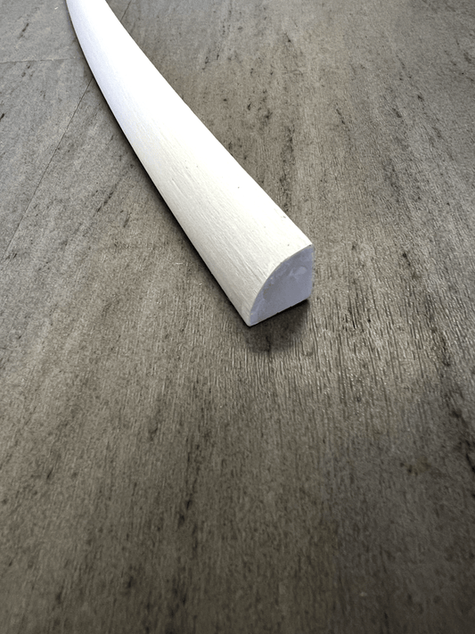 OVERSTOCK | #801 - Straight, White 3/4" Quarter Round 126"