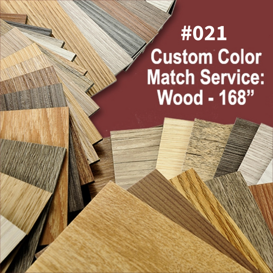 Custom Color Match Service for flexible stainable floor transitions for bent or curved floors or stairs: Wood- 168"
