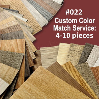 Custom Color Match Service for flexible stainable floor transitions for bent or curved floors or stairs: 4-10 pieces