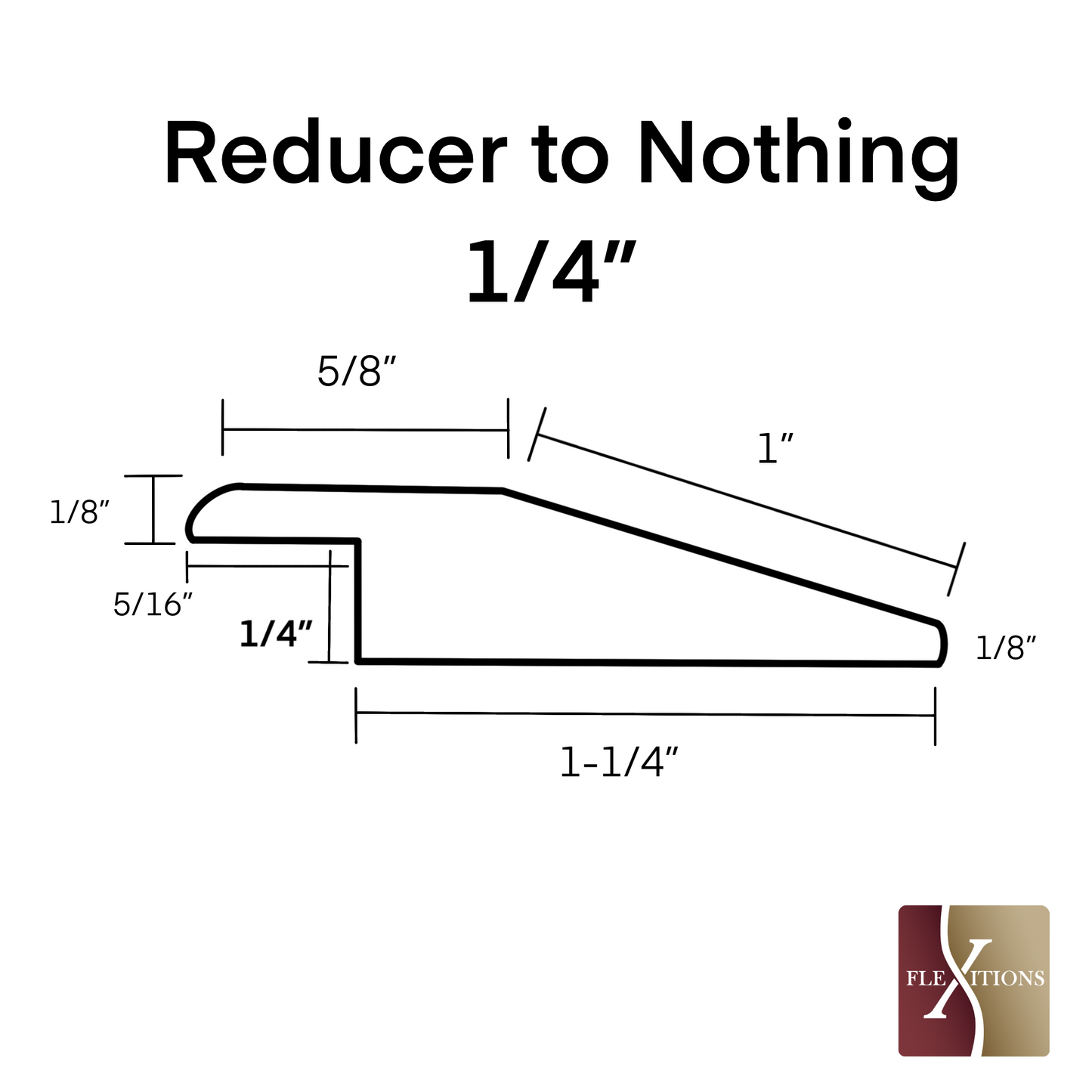 #1208 | Commercial 1/4" Reducer to Nothing