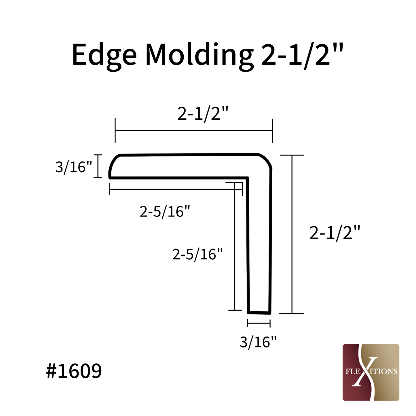 #607-7 | Moldura de borde Flexiciones de 84"