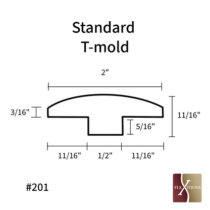 #201QS | Quick Ship Standard T-Molding 84"
