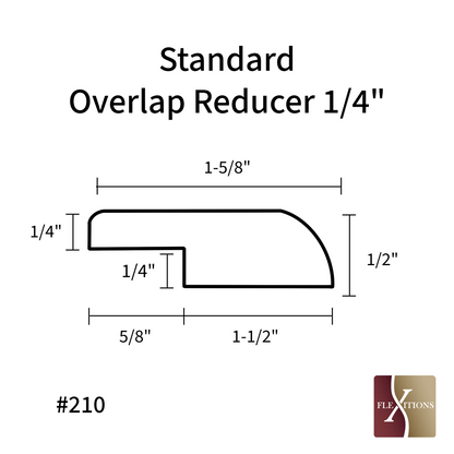 #110 | Flexitions Reductor de superposición flexible de 1/4 teñible de 84"