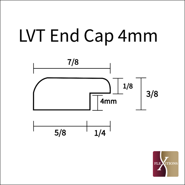 Stainable Flexible End Cap For LVT - 4mm