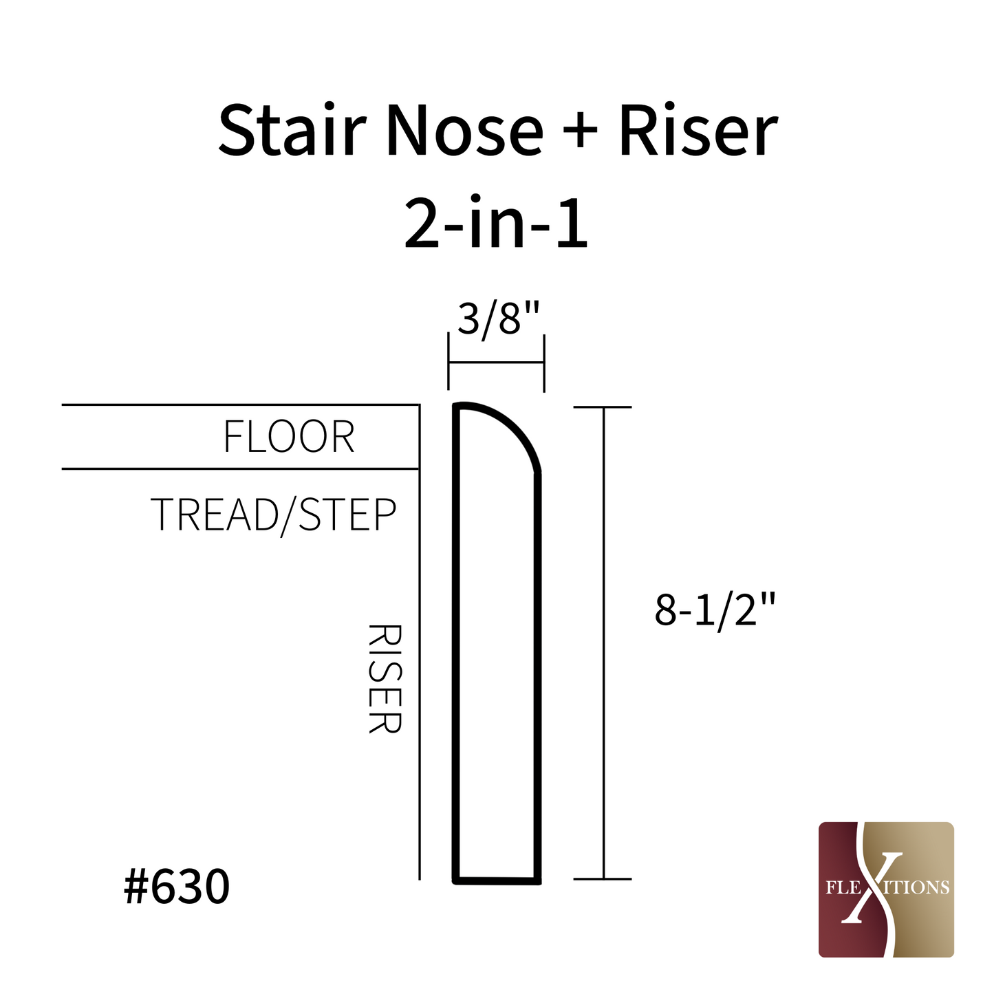 #630 | Stairnose Riser 2 In 1 Combo 84”