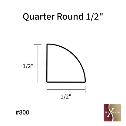 #800QS | Quick Ship 1/2" Quarter Round Molding 84"
