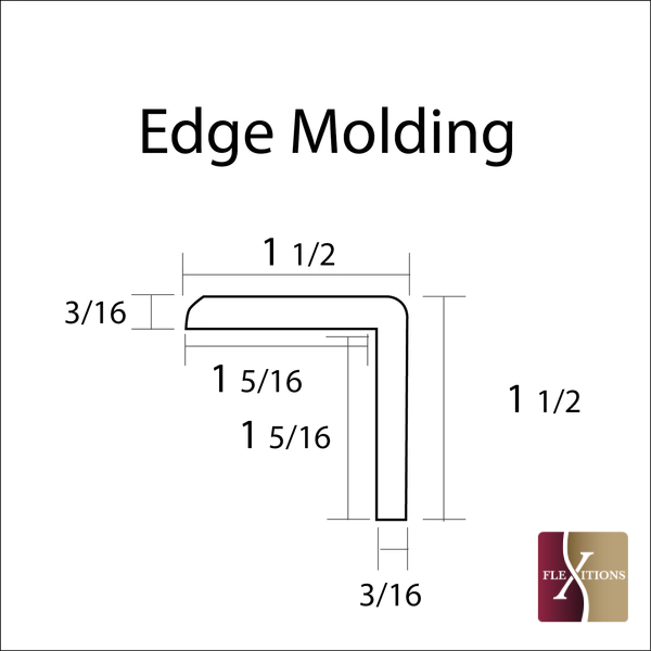 Flexible Stainable Edge Molding