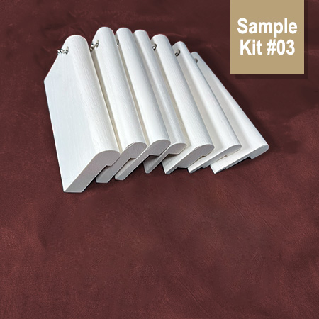 Dealer/Contractor Stair Nose and Color Sample Kit for Flexible Stainable Transition Moldings