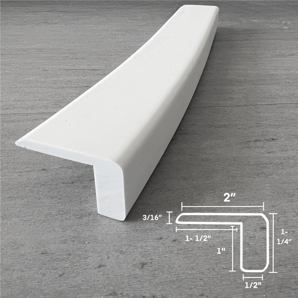 1" Top-Mount² Stair Nose (Squared Bullnose) – #129