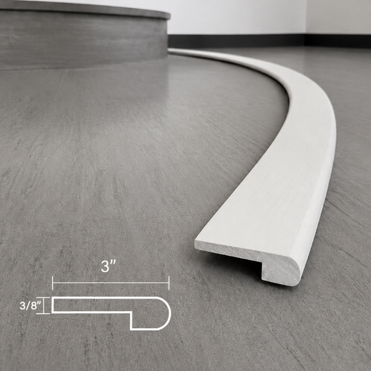 #104-7 | Flexitions Nariz de escalera de montaje empotrado de 3/8" 84"