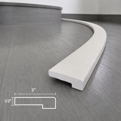 #109 | 1/2" Flush Mount² Stair Nose (Square Bullnose)