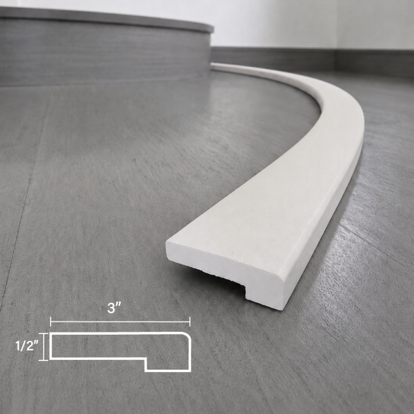 #109 | 1/2" Flush Mount² Stair Nose (Square Bullnose)